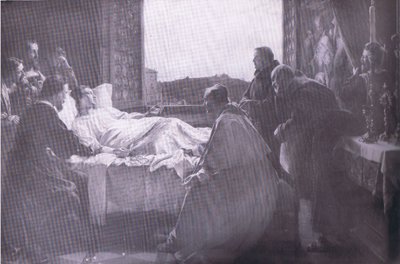 Gli ultimi momenti di Raffaello, Bibbys Annual, 1916-1917 da Henry Nelson after ONeil